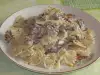 Farfalle with Cream Sauce and Smoked Bacon