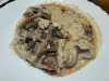 Steaks with Mushroom Sauce and Cream