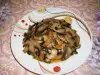 Mushrooms with Butter in a Grill Pan