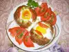 Mince Nests with Zucchini and Eggs