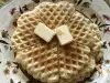 Wafels met ahornsiroop en boter