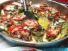 Stuffed Eggplants with Mince, Papoutsakia