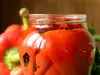 Roasted Peppers for Salad with Garlic