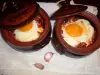 Clay Pots with Potatoes and Various Meats