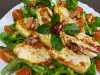 Halloumi Cheese with Mint, Lemon and Walnuts