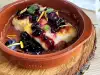 Queso Halloumi con Mermelada de Arándanos