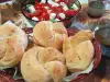 Bread Buns with Butter and Garlic