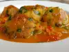 Albóndigas de pan en salsa de verduras