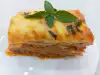 Canelones de carne picada y salsa bechamel