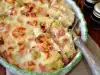 Coliflor al horno con bechamel y jamón york