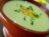 Kartoffelcremesuppe mit Knoblauch