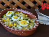 Potato Salad with Tuna, Mushrooms and Boiled Eggs