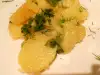 Ensalada de patatas con vinagreta templada