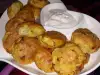 Oven-Baked Potato Patties with White Cheese and Savory Herb