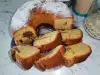 Cake met walnoten en melk