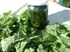 Nettle Preserves in Jars