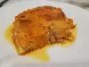 Creme caramel met pompoen en kweepeer voor de kinderen