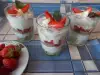 Healthy Dessert with Strawberries and Banana