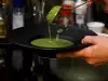 Cream of Spinach Soup with Blue Cheese