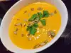 Healthy Autumn Cream Soup with Pumpkin