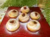 Cruffins con mermelada de fresa