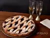 Italienischer Crostata (Butterpie) mit Pflaumenmarmelade