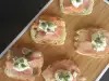 Crostini with Cream Cheese and Salmon