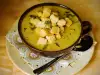 Vegetarian Cream Soup with Croutons