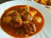 Minced Meat and Rice Meatballs Stew