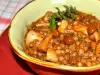 Lentil Stew with Mushrooms and Sausages