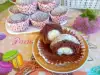 Cupcakes mit Kakao, Frischkäse und Kokosnuss