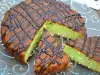 Pastel de menta y coco