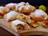 Mini strudels con higos frescos, almendras y manzanas