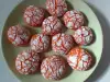 Red Velvet and Walnut Crinkle Cookies