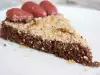 Cocoa Cake with Walnuts, Honey and Strawberries