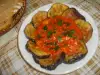 Fried Eggplants with Tomatoes