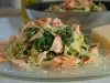 Salmon Fettuccine with Parsley