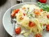 Garlic Pasta with Tomatoes and Basil