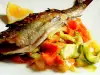 Oven-Baked Trout with Grilled Vegetables