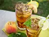 Italian Lemonade with Peaches and Mint