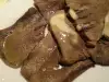 Lengua de cerdo al horno con mantequilla