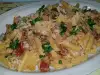 Penne with Chorizo and Eggs