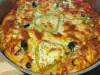 Vegetarian Pizza with Cheese and Peppers