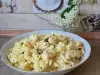 Fusilli mit Tintenfisch und Mayonnaisoße