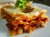 Vegan Lasagna with Tomatoes and Mushrooms