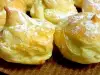 Elegantes pequeños profiteroles