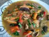 Spring Porridge with Mushrooms, Carrots and Peppers