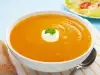 Pumpkin and Sweet Potato Cream Soup