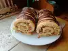 Brazo de gitano navideño con mermelada