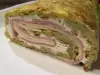 Zucchini Roll with Cream Cheese, Ham and Gouda